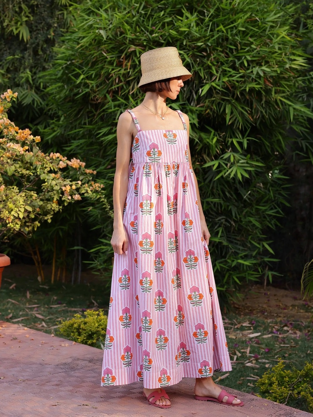 Maison Marigold Laguna Sun Dress - Pink - Size L